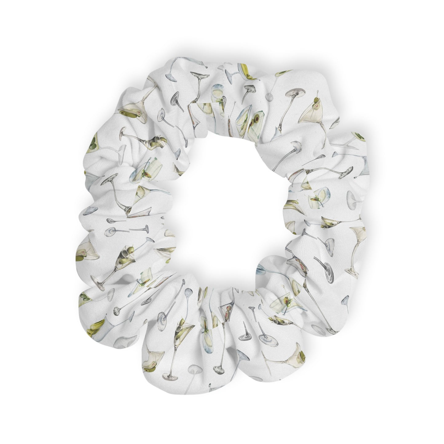 Dirty Martini Cocktail Scrunchie