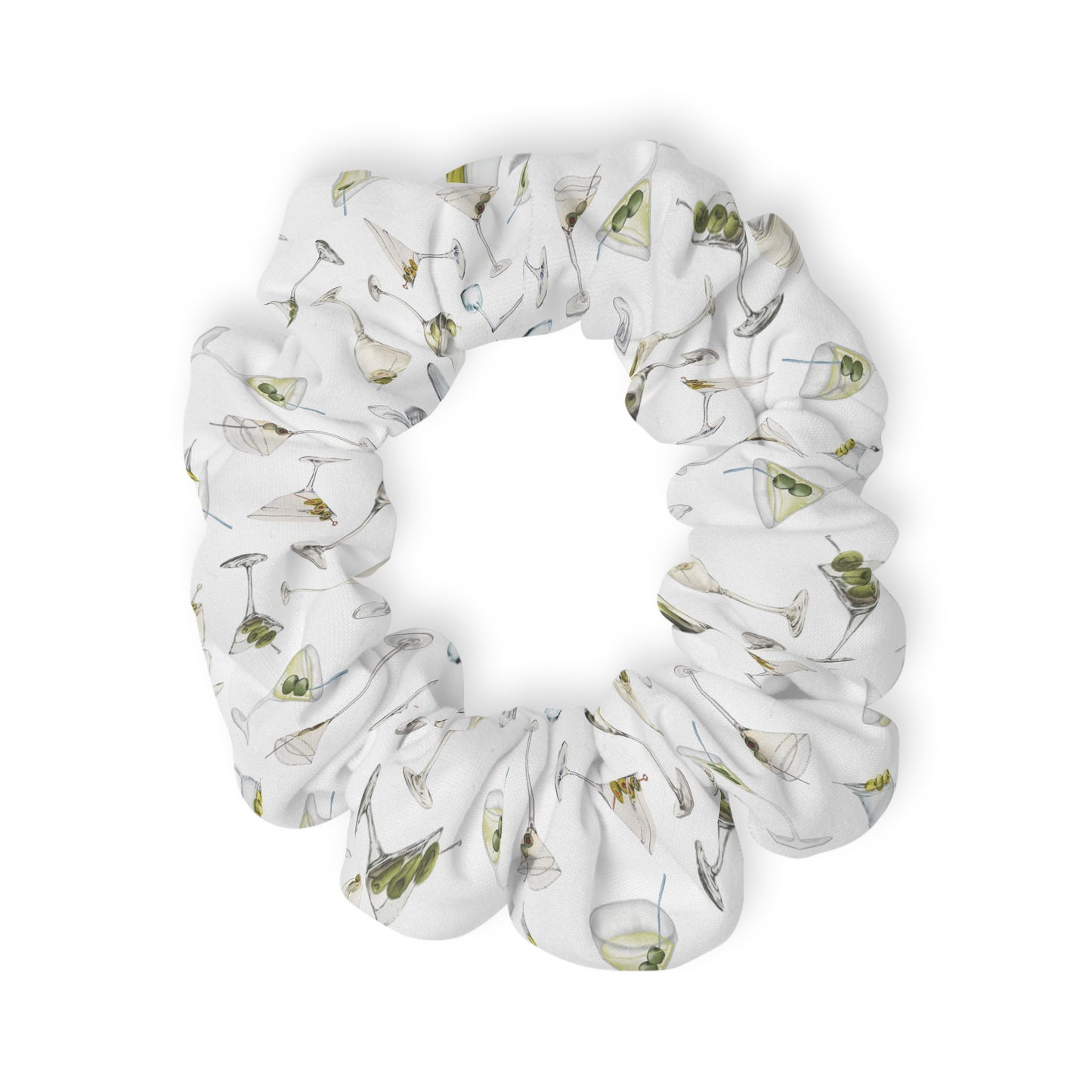 Dirty Martini Cocktail Scrunchie