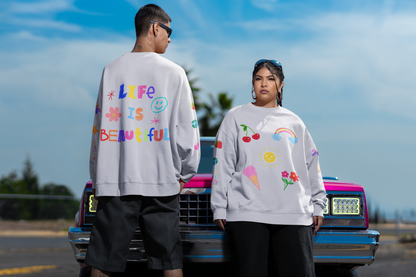 Doodle Life Is Beautiful - Unisex Crew