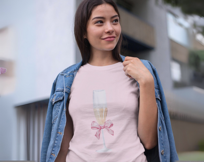 Coquette Champagne Glass - Unisex Tee