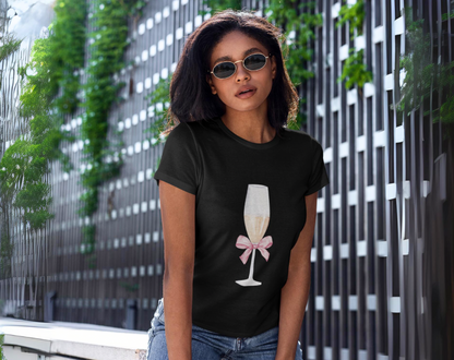 Coquette Champagne Glass - Unisex Tee