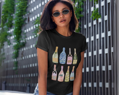 Girly Champagne Bottles - Unisex Tee