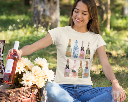 Girly Champagne Bottles - Unisex Tee