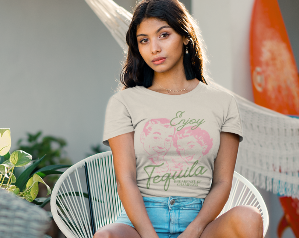 Retro Tequila Breakfast of Champions - Unisex Tee