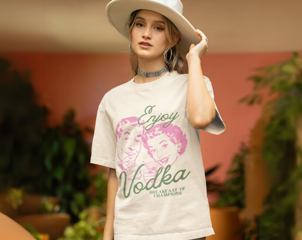 Retro Vodka Breakfast of Champions - Unisex Tee