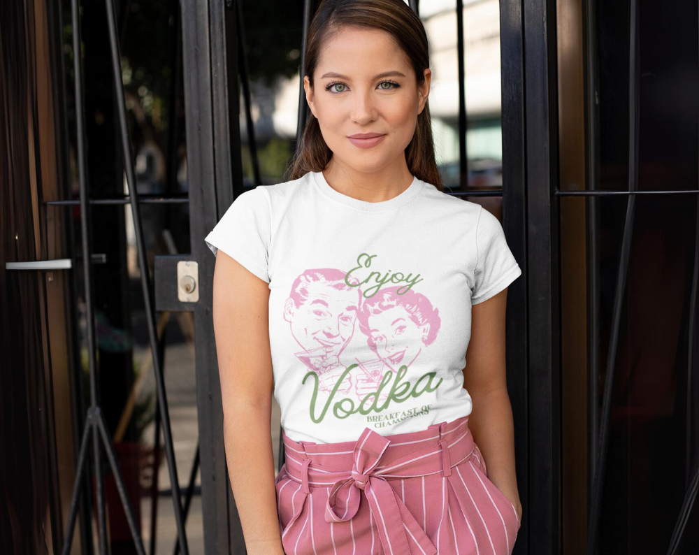 Retro Vodka Breakfast of Champions - Unisex Tee