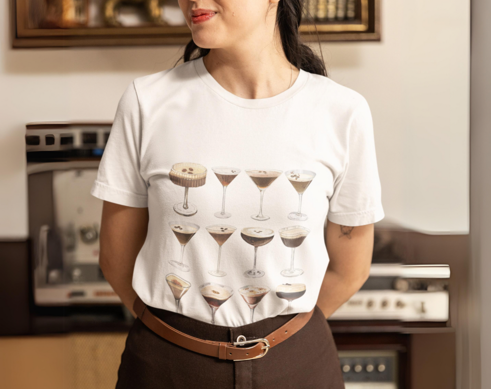 Vintage Espresso Martinis - Unisex Tee