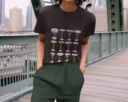 Vintage Espresso Martinis - Unisex Tee