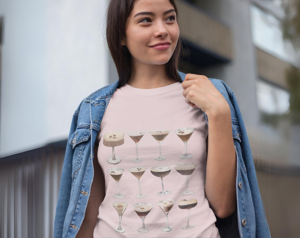 Vintage Espresso Martinis - Unisex Tee