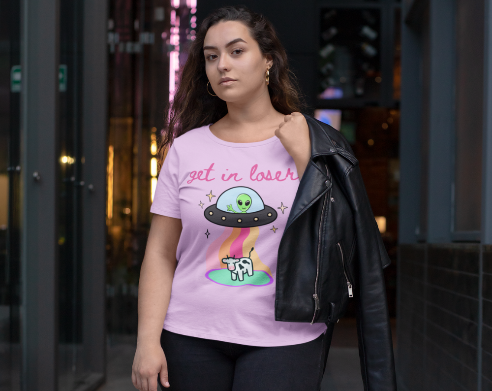 Get in Loser Alien UFO - Unisex Tee