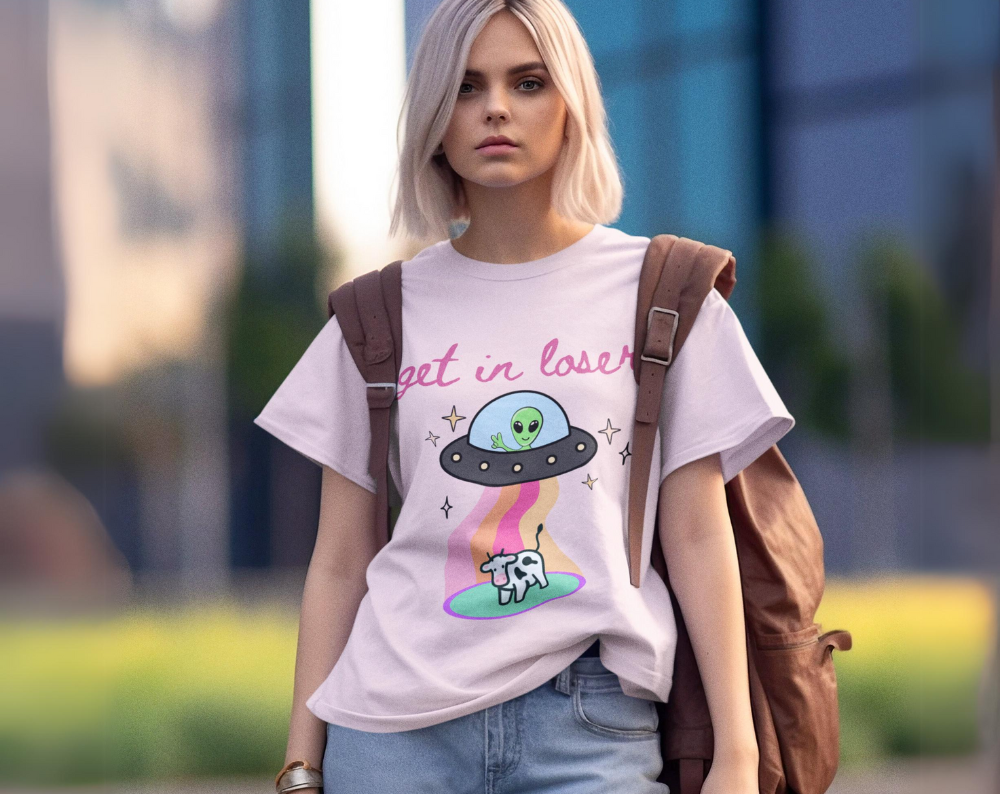 Get in Loser Alien UFO - Unisex Tee