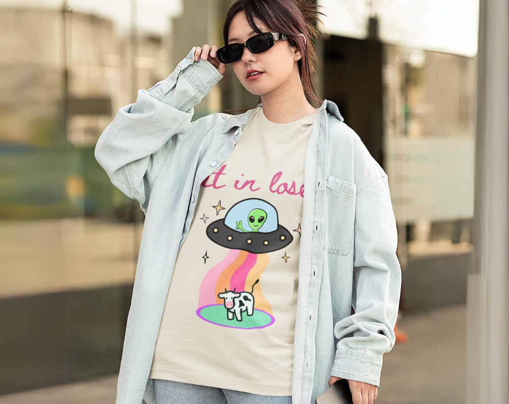 Get in Loser Alien UFO - Unisex Tee