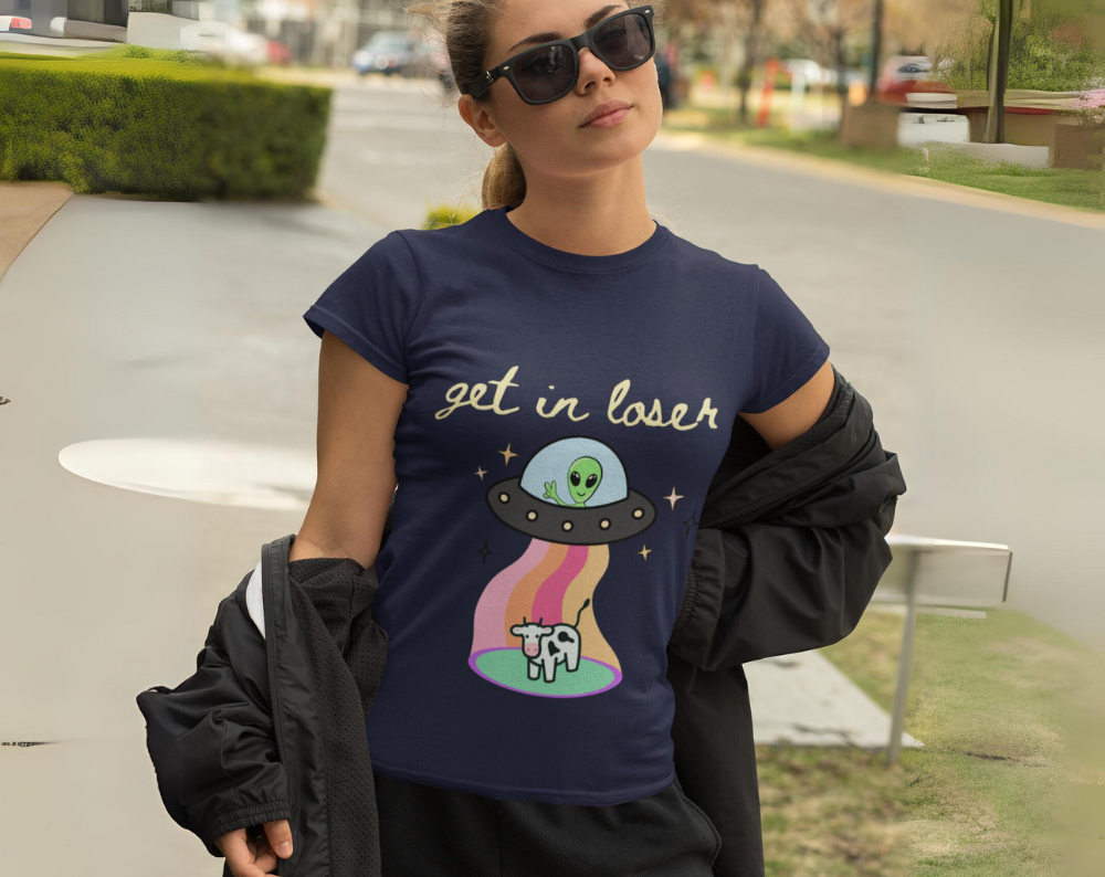 Get in Loser Alien UFO - Unisex Tee