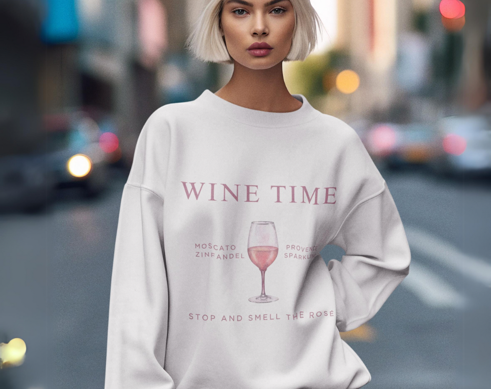 Rosé Wine Time - Unisex Crew