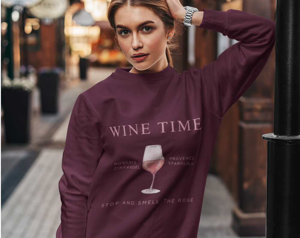 Rosé Wine Time - Unisex Crew