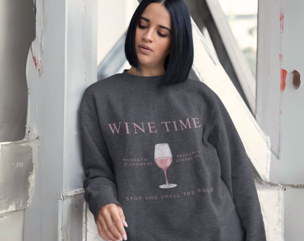 Rosé Wine Time - Unisex Crew