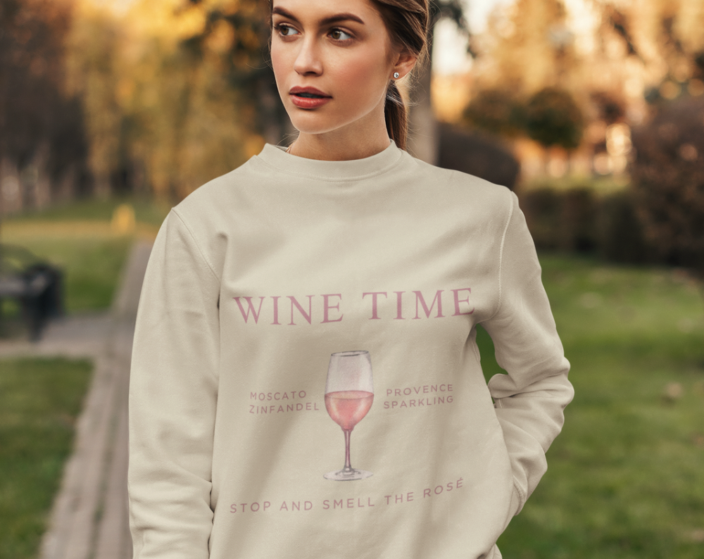 Rosé Wine Time - Unisex Crew