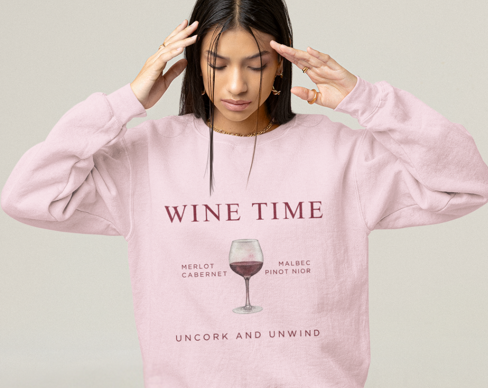 Red Wine Time - Unisex Crew