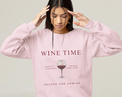 Red Wine Time - Unisex Crew