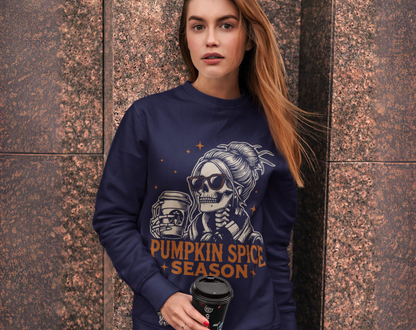 Skeleton Pumpkin Spice - Unisex Crew