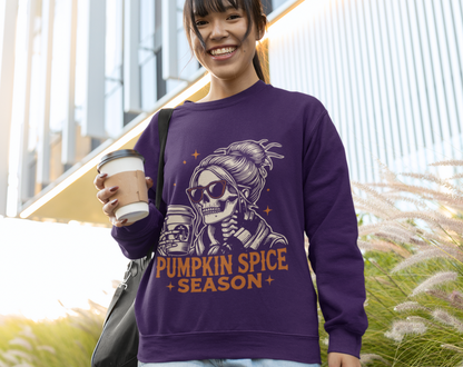 Skeleton Pumpkin Spice - Unisex Crew