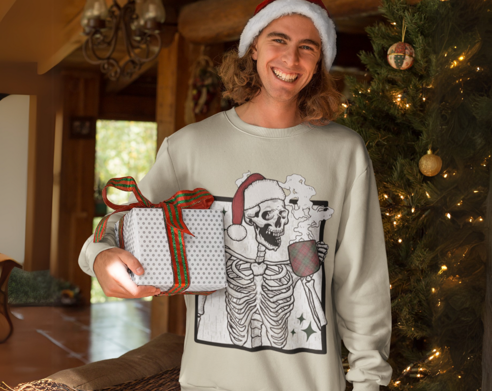 Christmas Skeleton - Unisex Crew