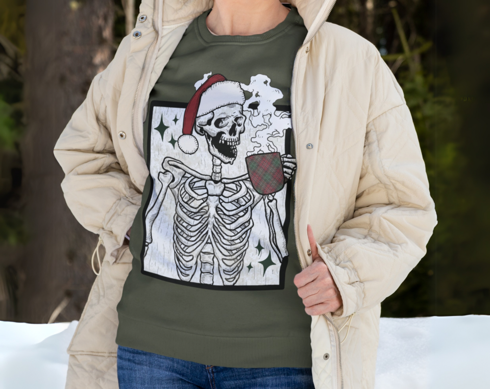 Christmas Skeleton - Unisex Crew