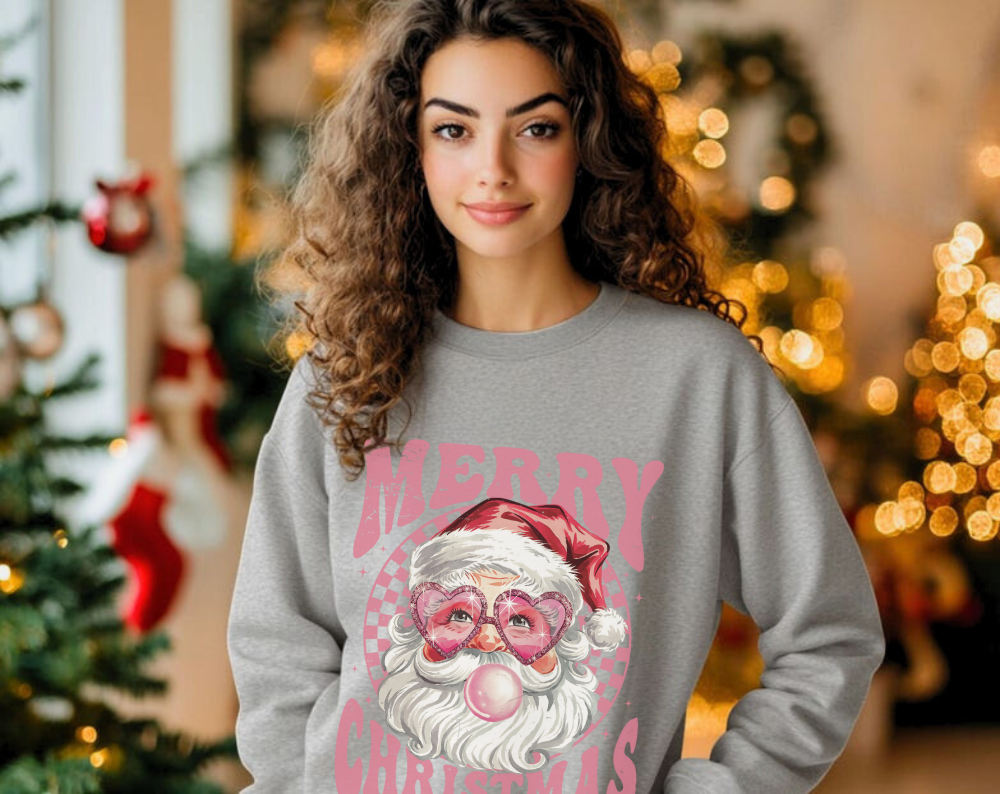 Bubblegum Santa - Unisex Crew