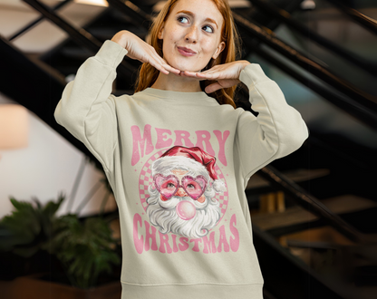 Bubblegum Santa - Unisex Crew