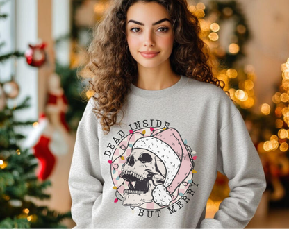 Dead Inside But Merry - Unisex Crew