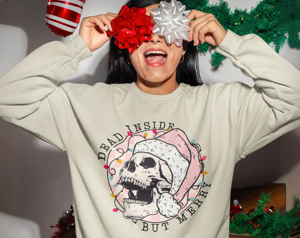 Dead Inside But Merry - Unisex Crew