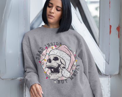 Dead Inside But Merry - Unisex Crew