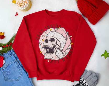 Dead Inside But Merry - Unisex Crew