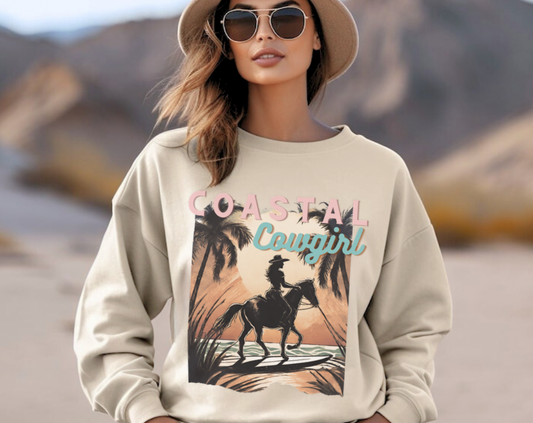 Coastal Cowgirl - Unisex Crew