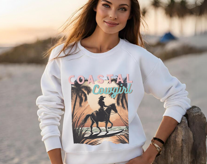 Coastal Cowgirl - Unisex Crew