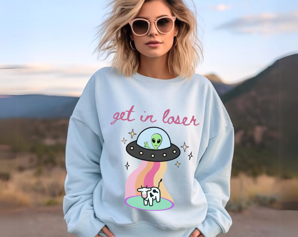 Get In Losers Alien UFO - Unisex Crew