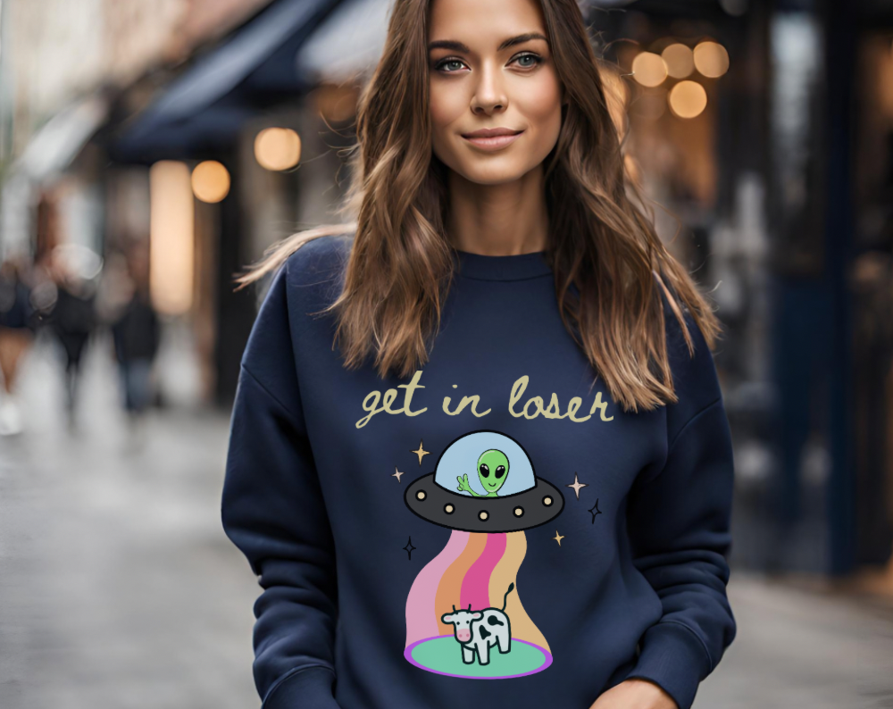 Get In Losers Alien UFO - Unisex Crew