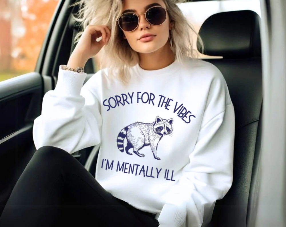 Mental Health Raccoon - Unisex Crew