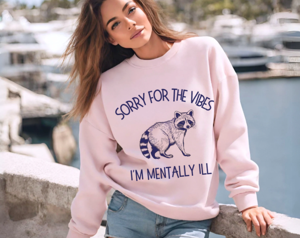 Mental Health Raccoon - Unisex Crew