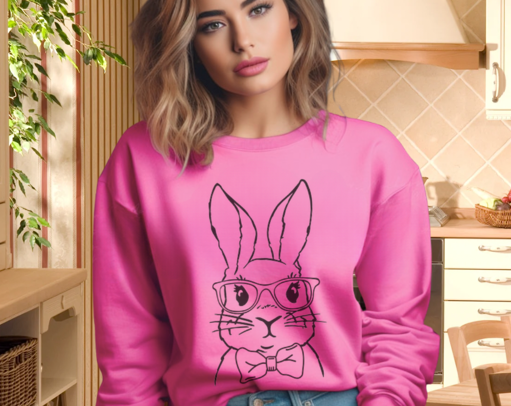 Retro Bunny - Unisex Crew