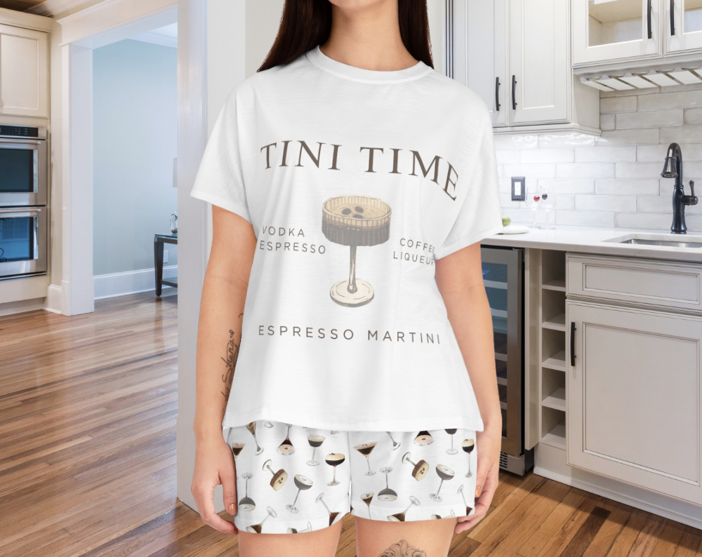 Espresso Martini Tini Time - Two Piece Pajama Set