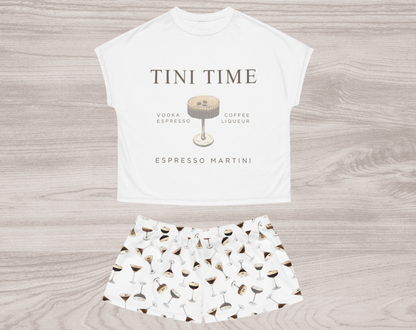 Espresso Martini Tini Time - Two Piece Pajama Set