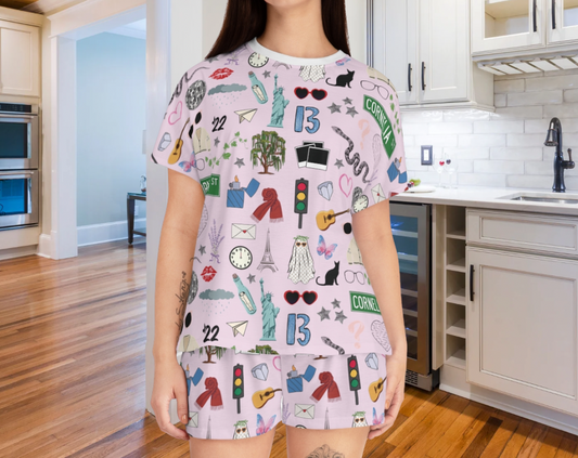 Swiftie Pattern - Two Piece Pajama Set