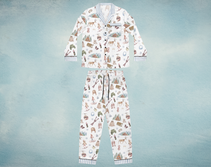 Apres Ski - Long Silky Two Piece Pajama Set