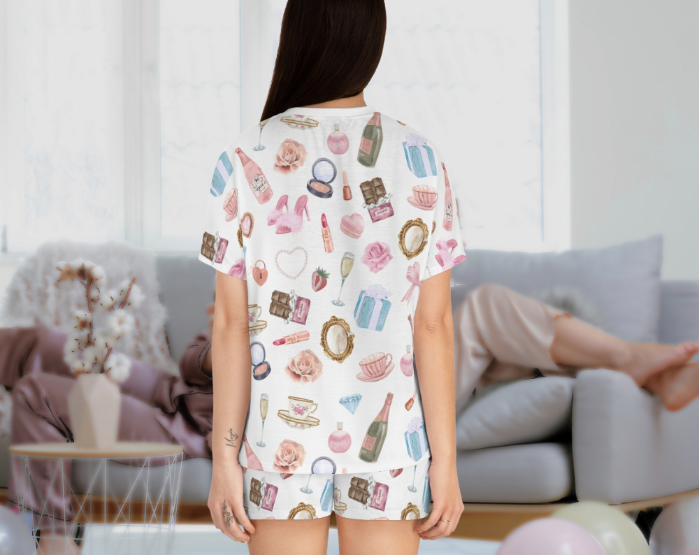 Girly Pattern - Two Piece Pajama Set