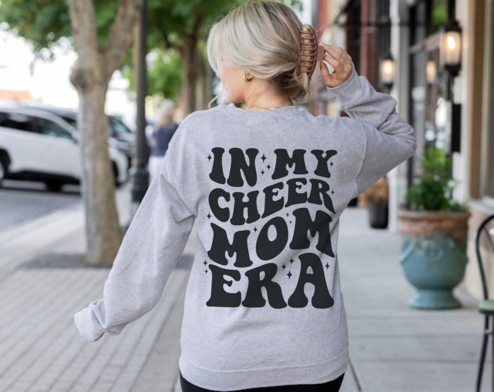 In My Cheer Mom Era Double Sided - Unisex Crew