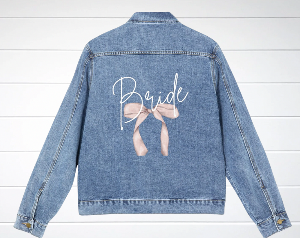 Bride Bow - Unisex Denim Jacket