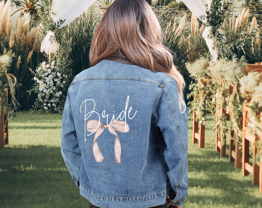 Bride Bow - Unisex Denim Jacket