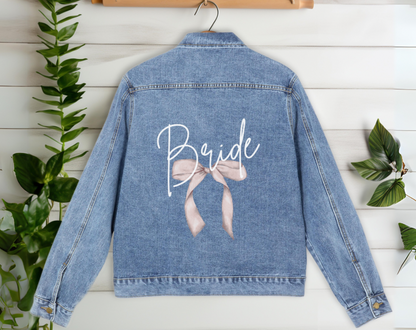 Bride Bow - Unisex Denim Jacket