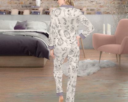 TTPD Swiftie - Long Silky Two Piece Pajama Set